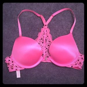 Hot Pink Victoria‘s Secret Push-up Bra
